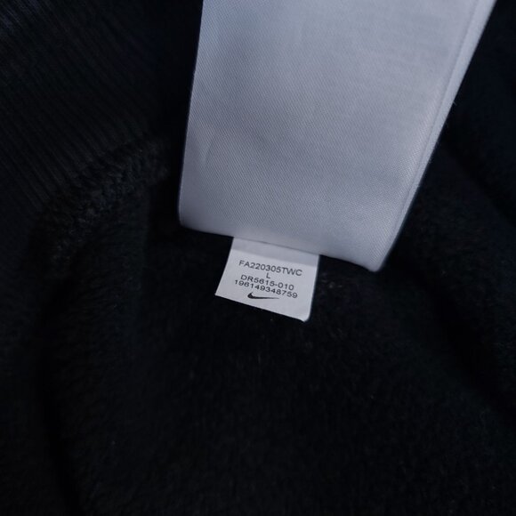 Nike Sportswear Womens Large Black Swoosh Fleece Joggers High Rise Pullon Street - Picture 7 of 7